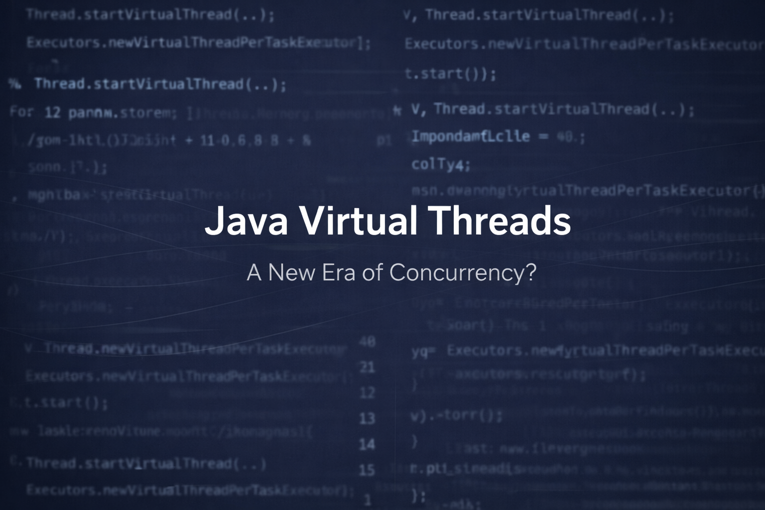 Cover illustration for the Java 21 virtual threads article